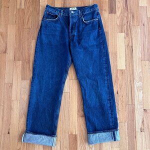 AGOLDE Fran Low Slung Straight Cuffed Jeans Size 28